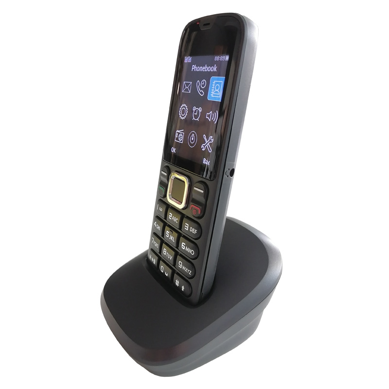 Combiné sans fil de téléphone de carte SIM GSM avec double SIM FM