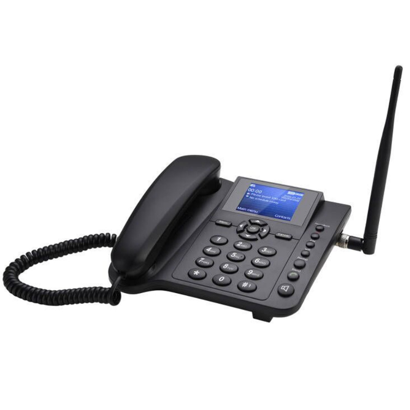 Teléfono inalámbrico fijo 4g Soporte telefónico de escritorio Gsm